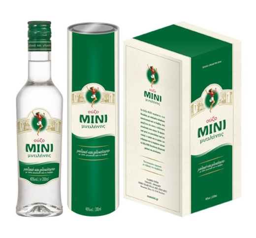 Ouzo Mini Mytilini griechischer Ouzo 40 % 0,2 l