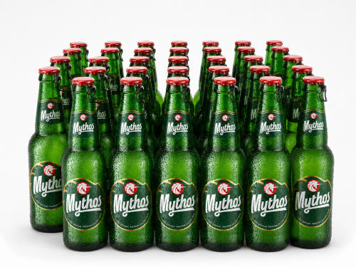 24 Flaschen Mythos Bier 0,33L 5 % vol. aus Griechenland