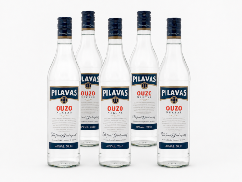 6 Flaschen Pilavas Ouzo Nektar 40 % griechischer Ouzo 6 x 0,7 l
