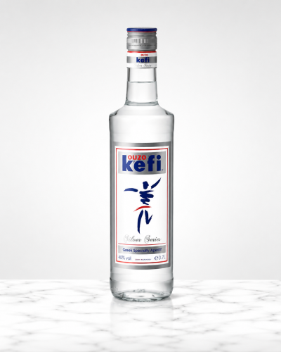 Ouzo Kefi Silver Series griechischer Ouzo 40 % 0,7 l