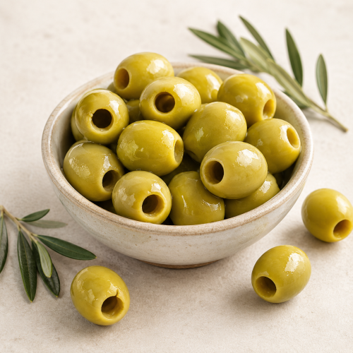 Grüne Oliven aus Chalkidiki ohne Stein 500 g