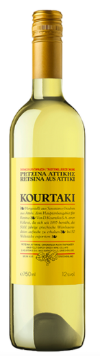 Kourtaki Retsina Weißwein geharzt 0,75 l 12 % vol.