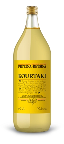 Kourtaki Retsina Weißwein geharzt 2 l 12 % vol.
