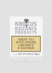 Krocus Kozanis Grüner Tee mit Ingwer Süßholz und Safran 18 g
