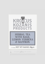 Krocus Kozanis Kräutertee Salbei Zitronenverbene & Safran 18 g