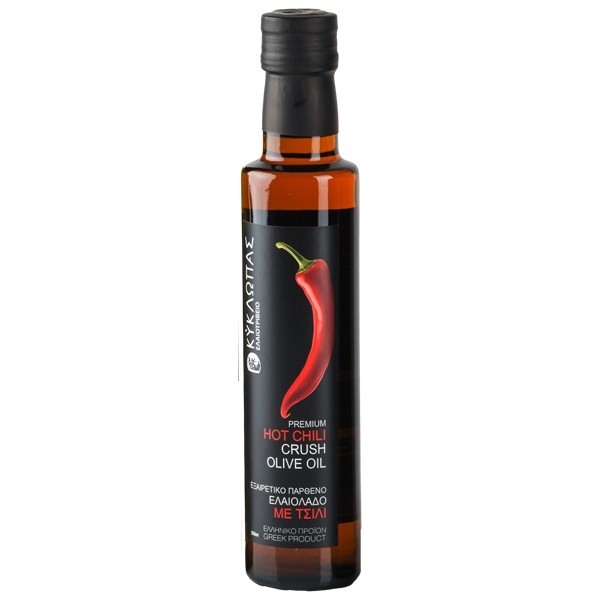 Kyklopas Extra Virgin aromatisiertes Olivenöl mit Chili 0.25L