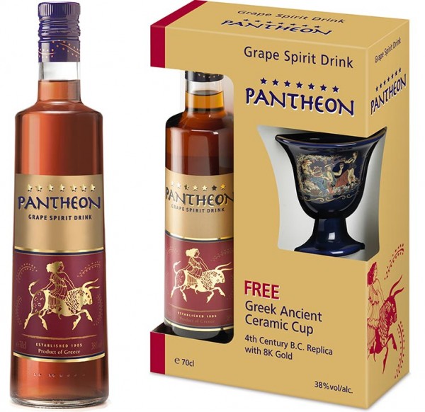 Pantheon Brandy 7* 38% 0,7L + Ceramic Cup