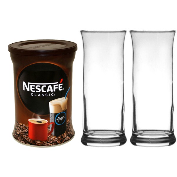 Nescafe Frappe 200g + 2 Nescafe Frappe Gläser