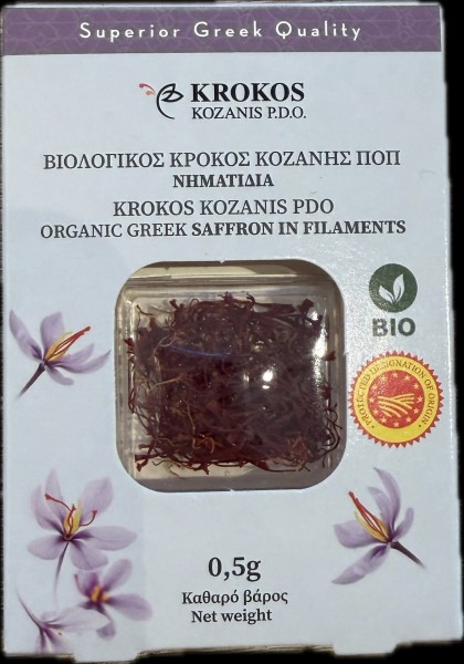 Krocus Kozanis - Bio Safran in Fäden