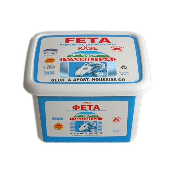 Feta Käse Vassilitsa 1Kg Plastikbox