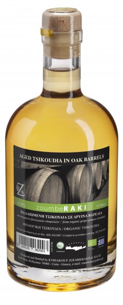 Tsikoudia Aged Zoumberakis aus Kreta 0,5L