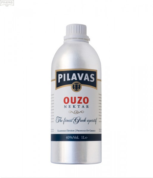 Ouzo Pilavas Nektar 40% 1L ALU Flasche