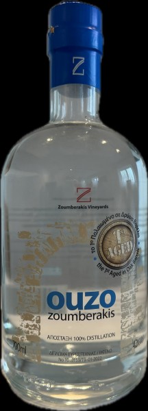 Ouzo Aged Zoumberakis aus Kreta 0,7L