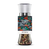 Salt Odyssey bunter Pfeffer ganz Mühle 90gr Salt Odyssey bunter Pfeffer ganz Mühle 90gr