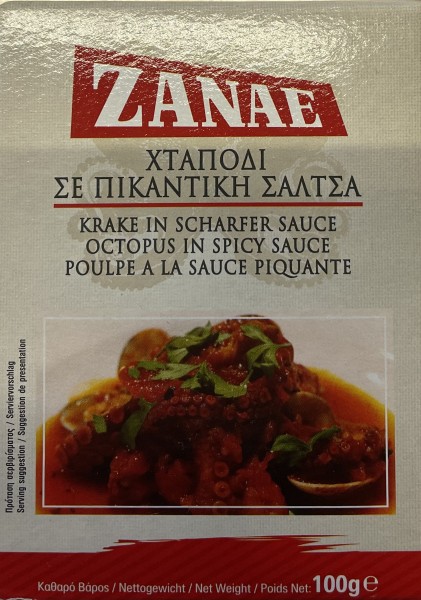 Zanae Krake/Oktapus in scharfer Sauce 100gr